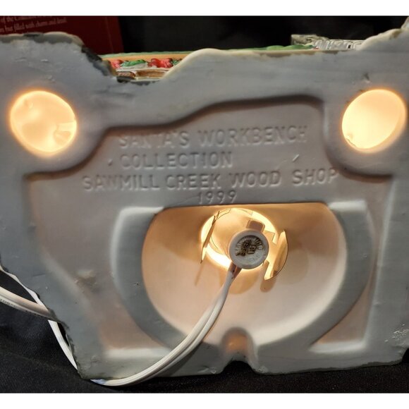 Santa Workbench SAWMILL CREEK WOODSHOP Christmas Village building wood shop mill - Picture 6 of 8